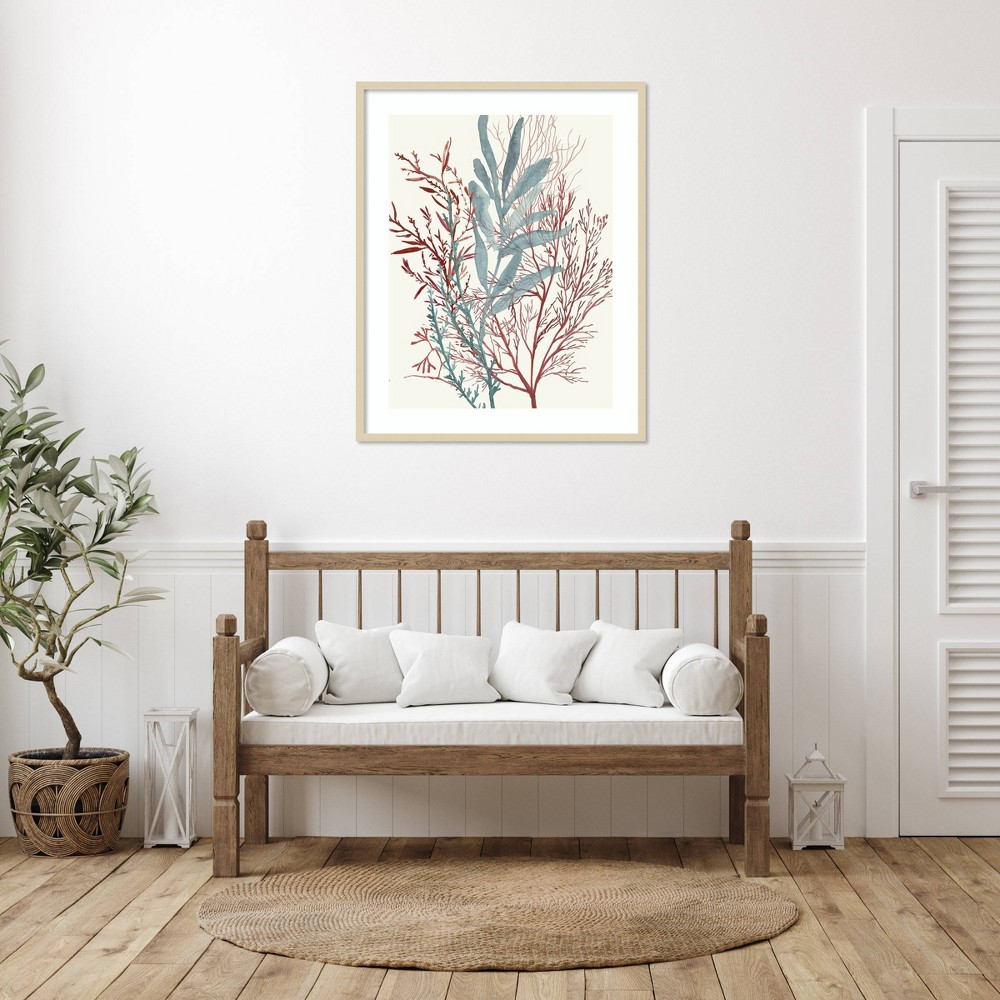 Photos - Other Decoration Amanti Art 33"x41" Seaweed Swirls II by Aimee Wilson Wood Framed Wall Art Print