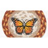Earth Rugs Monarch Round Large Coaster 7" – Handcrafted Braided Jute Drink Coaster - 2 of 3