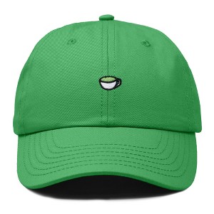 Dalix Lil Matcha Embroidered Cotton Summer Outdoor Baseball Cap Dad Hat Womens - 1 of 4