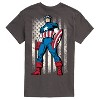 Men's - Marvel - Captain America Retro Distressed Flag Short Sleeve Graphic T-Shirt - 2 of 4