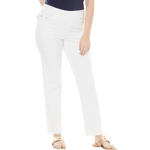 Jessica London Comfort Waist Stretch Denim Straight Leg Jean - 1 of 4