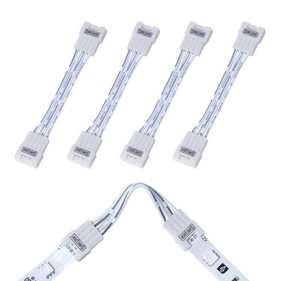 Armacost Lighting SureLock 4 Pin RGB LED Strip Light Corner Connectors 5pk Light Accessory