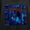 Paranormal Activity Blue Video Footage Collage Women's Black Crew Neck Short Sleeve Crop Top - 2 of 3