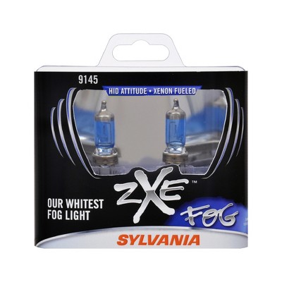 Sylvania 9145SZ.BB2 High Performance SilverStar zXe 9145 Halogen Fog Light Bulb HID Attitude and Xenon Fueled, White (2 Pack)