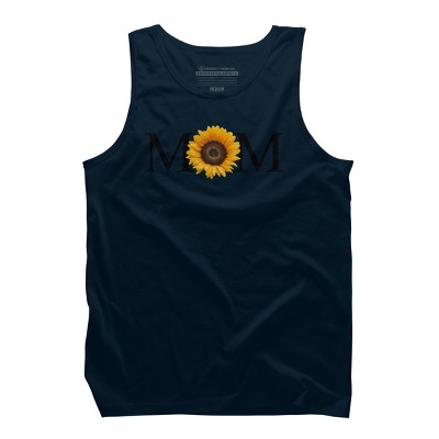 Men's Design By Humans Mother's Day Sunflower Mom By FridayFusion Tank Top