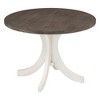 YOOCOZZ 5-Piece Mid-Century Solid Wood Dining Table Set, Round Table + Upholstered Chairs - 4 of 4