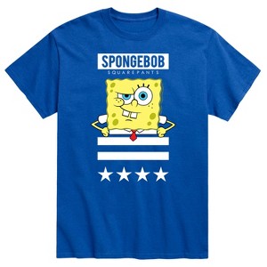 Men's - SpongeBob SquarePants - SpongeBob Patriotic Short Sleeve Graphic T-Shirt - 1 of 4
