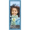 PosterPalooza | Panoramic Shabby Chic Blue Picture Frame - UV Acrylic, Foam Board Backing, Hanging Hardware - 2 of 4