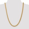 Black Bow Jewelry Men's 7.3mm 14k Yellow Gold Hollow Cuban Curb Chain Necklace - 2 of 4