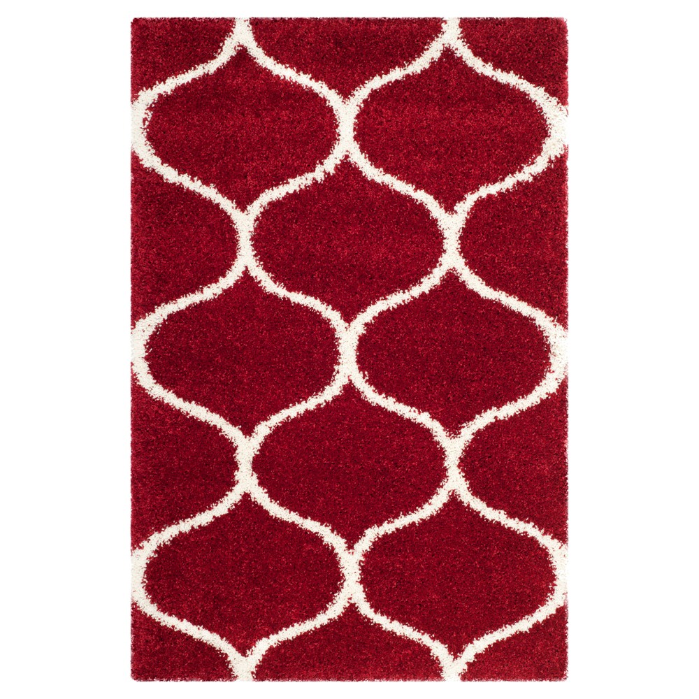 4'x6' Kamila Area Rug Red/Ivory - Safavieh