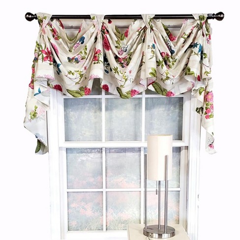 Solid Poplin Swag Window Valance - 72" Wide, 36" Swag Ends, Hunter Green, 100% Polyester, Made In USA