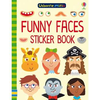 Funny Faces Sticker Book - (Usborne Minis) by  Sam Smith (Paperback)