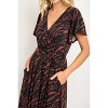 WEST K Women's Georgia Faux-Wrap Maxi Dress with High-Low Hem and Tie Waist - 4 of 4