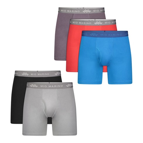 Mio Marino – Premium Cotton Men's Boxers, 5-pack – Breathable Moisture ...