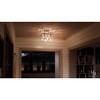 Urban Ambiance Luxury Modern Farmhouse Square Ceiling Fixture,  14"H x 16-3/4"W SQ,  Brushed Nickel Finish, UHP2449 - 2 of 4