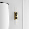 Nyx 2 Light 24.5" Wall Sconce - SCN4097 - Brass/Black - Safavieh - 2 of 4