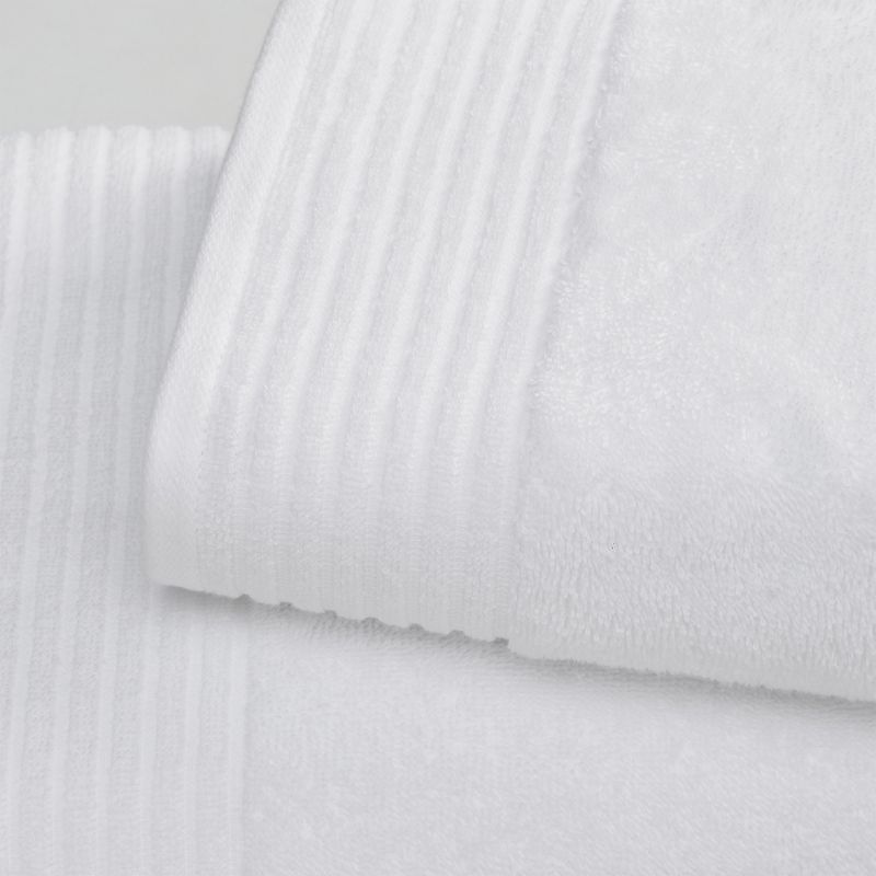 Ultra-Soft Modern Ribbed Cotton Quick Dry Towel Set, 2 of 7