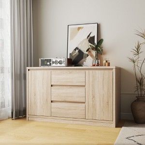 FUFU&GAGA Smart Hidden - Storage Sideboard with NFC Unlock - Modern Wooden Cabinet for Home Privacy & Organization - 1 of 4