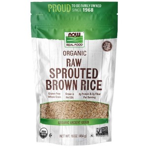 Organic Sprouted Brown Rice by Now Foods  -  16 fl oz Bag - 1 of 2