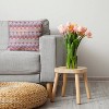 16"x16" Valentine's Day Love Garden Square Throw Pillow Oatmeal - e by design: Botanical Twill, Indoor Decor, Polyester Fiber - 3 of 4