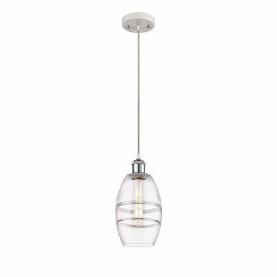 Vaz - 1 Light Cord Hung Mini Pendant In Industrial Style-8.13 Inches Tall and 5.88 Inches Wide