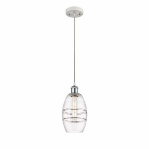 Vaz - 1 Light Cord Hung Mini Pendant In Industrial Style-8.13 Inches Tall and 5.88 Inches Wide - 1 of 1