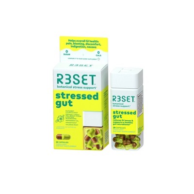 R3SET Stressed Gut Vegan Capsules - 28ct