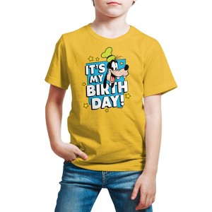 Boys' - Disney - Goofy It's My Birthday Short Sleeve Graphic T-Shirt - 1 of 4