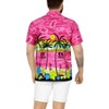 LA LEELA Men's Hawaiian Shirts Short Sleeve Button Down Shirt Mens Casual Shirts Holiday Tropical Beach Party Shirts for Men - 4 of 4