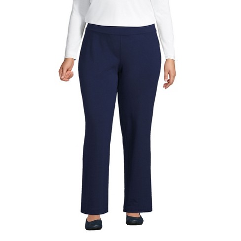 Lands' End Women's Plus Size Starfish Mid Rise Straight Leg Pants - 1x ...