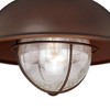 Vaxcel Harwich 1 - Light Flush Mount in  Burnished Bronze - 3 of 4
