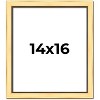 PosterPalooza | Simple Gold Picture Frame - UV Acrylic, Foam Board Backing, Hanging Hardware - 2 of 4
