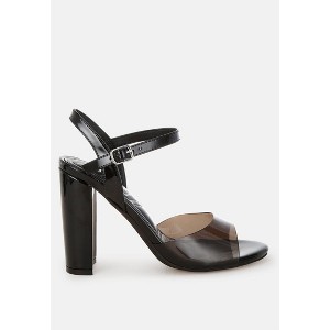 Kessel Tinted Clear Strap Block Heel Sandals - 1 of 4