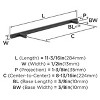 Amerock Bar Pulls 8-13/16 inch (224mm) Center-to-Center Matte Black Cabinet Pull - 4 of 4