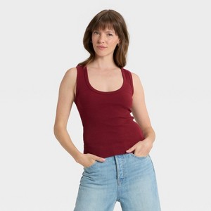 Women's Slim Fit Tank Top - Universal Thread™ - 1 of 4