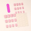 LOVELAY CREATIONS Nude Pink Short Square Press-On Nails with French Tips - 2 of 4