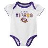 NCAA LSU Tigers Infant Girls' 3pk Bodysuit - 2 of 4