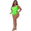 Agnes Orinda Women's Plus Size Flattering High Waisted Tie One Piece Swimwear Sets - 3 of 4