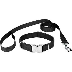 Country Brook Petz Premium Nylon Dog Collar and Leash Set for Small Medium Large Dogs - Vibrant 30+ Color Selection - 1 of 4