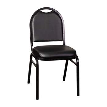 Flash Furniture HERCULES Series Commercial Grade 500 LB. Capacity Dome Back Stacking Banquet Chair with Metal Frame