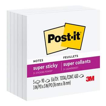 Post-it® Notes Super Sticky Easel Pads, Mini, White, Pack Of 2 Pads - Zerbee