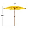 Best Choice Products 10ft Outdoor Woodgrain Pattern Steel Market Patio Umbrella w/ Crank, Tilt - 2 of 4