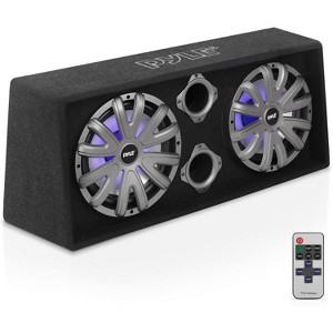 Pyle 12" Dual Subwoofer Box System with LED Lighting - 600W, Rear Vented Design - PLBS122LE.6 - 1 of 4
