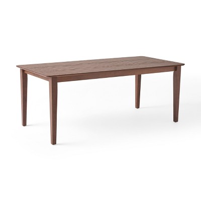 GDFStudio Rustic Wooden Rectangular 76" Dining Table
