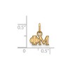 Black Bow Jewelry 14k Yellow Gold Plated Sterling Silver Phi Mu Greek Life Extra Small Pendant - 2 of 3