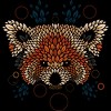Junior's Design By Humans Red Panda Face By LetterQ T-Shirt - 2 of 3
