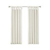 ChicFurnit Curtain Panel Twist Tab Faux Silk Lined for Modern Privacy and Elegant Draping, White, 120"*50"*0.13" - 4 of 4