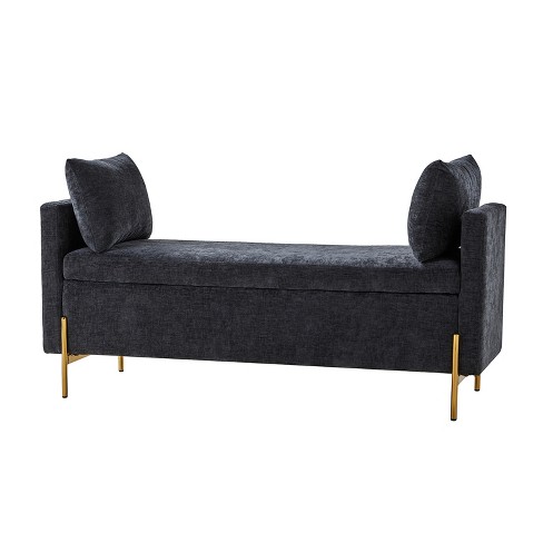 Arrigo Upholstered Flip Top Storage Bench with Arms |ARTFUL LIVING DESIGN - image 1 of 4