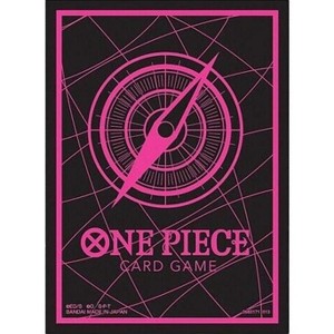 Bandai One Piece Card Game Official Sleeves: Assortment 6 - Standard Black X Pink (70-Pack) - 1 of 1