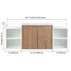 ChicFurnit Bathroom Vanities Modern Vanity with Sleek Design and Ample Storage for Bathroom Spaces, Brown,47.6”*18.1”*19.3" - 2 of 3